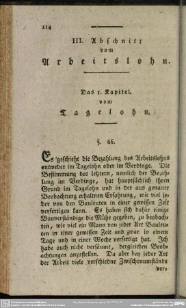 III. Abschnitt vom Arbeitslohn