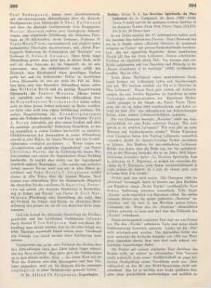 394-395 [Rezension] Pottier, Aloys, S. J., La Doctrine Spirituelle du Père Lallement