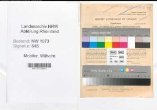 Entnazifizierung Wilhelm Moeller , geb. 18.06.1905 (Buergermeister)