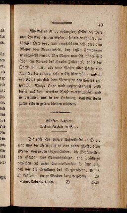 Fünftes Kapitel. Bekanntschaften in B...