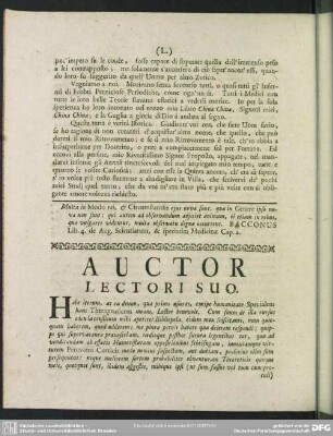 Auctor Lectori Suo