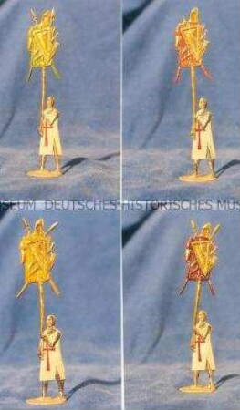Zinnfiguren Festumzug "Tag der Deutschen Kunst": Tempelritter mit Standarten