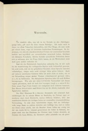 V-VI, Vorrede