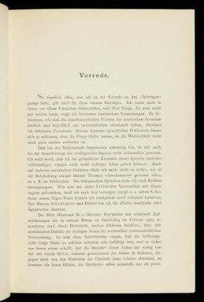 V-VI, Vorrede
