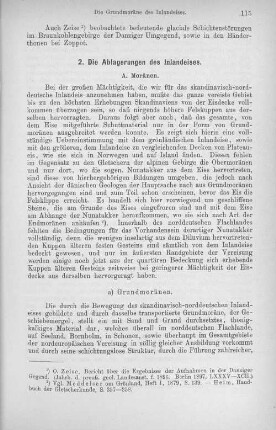 2. Die Ablagerungen des Inlandeises.