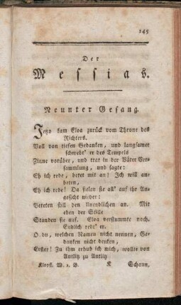 Neunter Gesang