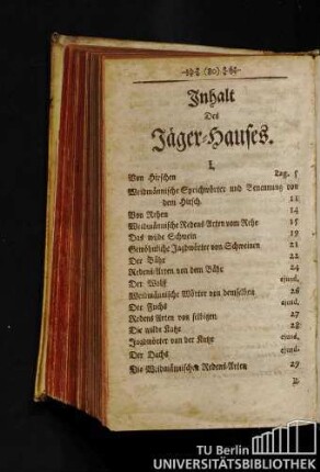 Inhalt Des Jäger-Hauses.