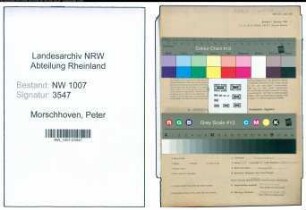 Entnazifizierung Peter Morschhoven , geb. 19.05.1903 (Landwirt)