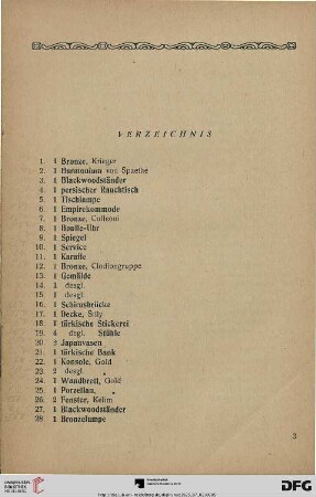 Verzeichnis (Nr. 1-457)