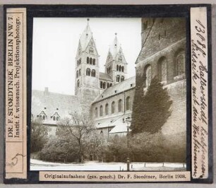 Halberstadt: Liebfrauen, Südseite (Stoedtner-Nr. 13080), Originalaufnahme 1908