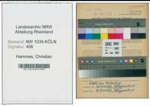 Entnazifizierung Christian Hammes , geb. 01.06.1891 (Schlosser)