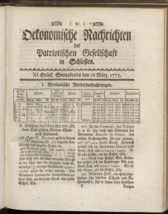 XI. Stück. Sonnabends den 18 März. 1775.