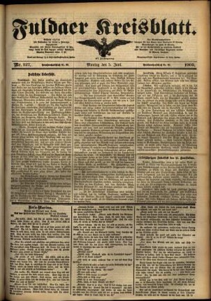 Ausgabe vom Montag, den 05. Juni 1905.
