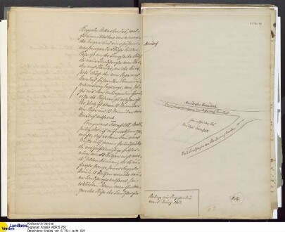 Von W. Fehsenfeld (Blender, Morsum) 1863 beantragte Wind- und Dampf-Kornmühle an der Straße zwischen Amedorf und Oiste; V.