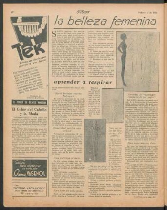 La belleza femenina : Aprender a respirar