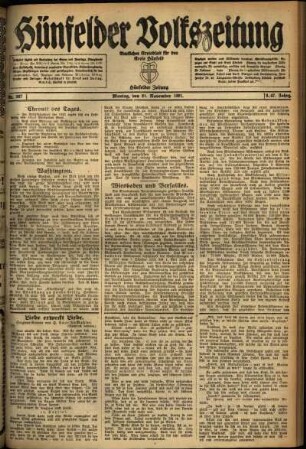 Ausgabe vom Montag, den 21. November 1921.
