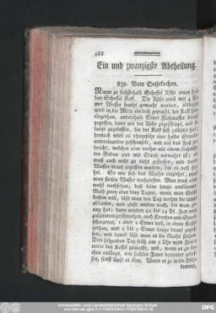 Ein und zwanzigste Abtheilung.