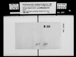 Zinsbuch des Odenwälder Überreiteramts, gefertigt unter dem Trappier Hans Caspar von Flachslanden, zu den Orten Assamstadt, Hachtel, Lillstadt, Lustbronn, Rot, Stuppach, Dörtel, Wachbach