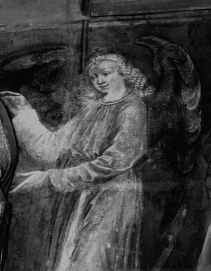 Der heilige Wenzel mit Engeln und den Heiligen Sigismund, Veit, Adalbert und Ludmilla — Zwei den Heiligen flankierende Engel und die Heiligen Sigismund, Veit, Adalbert und Ludmilla