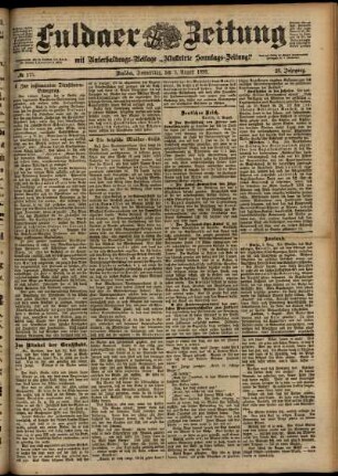 Ausgabe vom Donnerstag, den 03. August 1899.