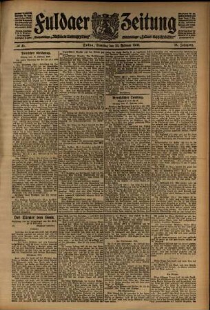 Ausgabe vom Dienstag, den 18. Februar 1908.