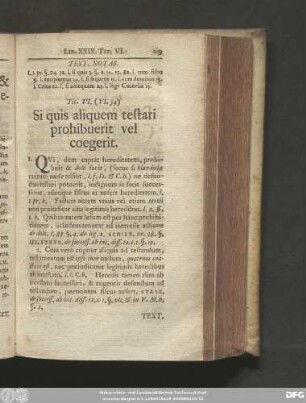 Tit. VI. (VI. 34.) Si quis aliquem testari prohibuerit vel coegerit.