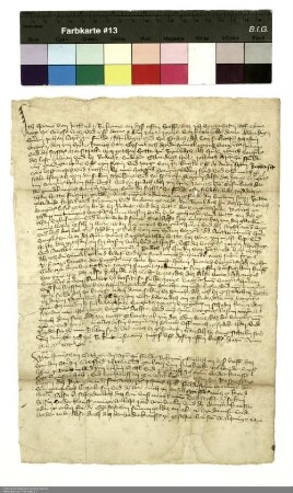 Verkauf einer Wiese in Rasdorf durch Heinrich [von Kranlucken], Abt von Fulda, an die Brüder Gottfried und Gerlach von Kranlucken