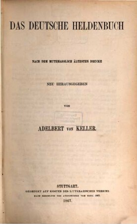 Das deutsche Heldenbuch