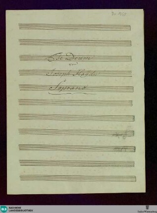 Te Deum à 4 Voci coll'accompagnamento dell'Orchestra
