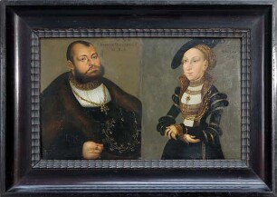 Doppelbildnis Johann Friedrich I. Kurfürst von Sachsen und Sibylle von Jülich-Cleve-Berg