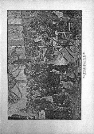 Eine Volksspeisehalle in Berlin. Original-Zeichnung von Werner Zehme