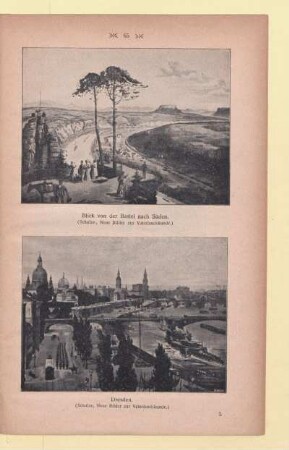Blick von der Bastei nach Süden