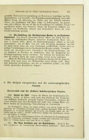 b. Die übrigen europäischen und die aussereuropäischen Staaten