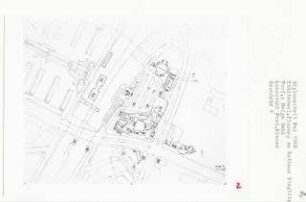 Städtebauliche Planung Rathaus Steglitz, Berlin-Steglitz (Diplomarbeit bei Willy Kreuer): Grundriss