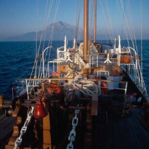 Samos. Südküste. Das gewaltige Westkap des Kerkis
