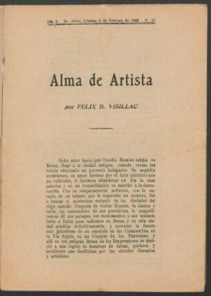 1920005700: Alma de artista