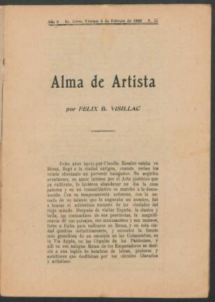 1920005700: Alma de artista