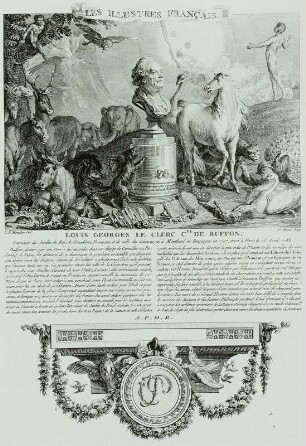 Les illustres francais - Gedenktafel für Georges Buffon