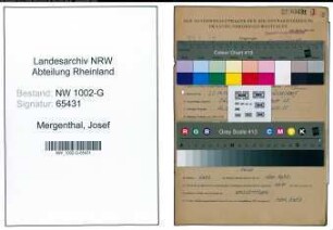 Entnazifizierung Josef Mergenthal, geb. 25.10.1904 (Schlosser)