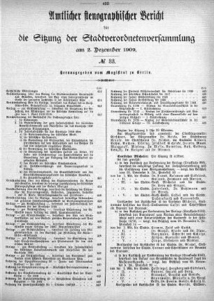 No. 33, 02.12.1909