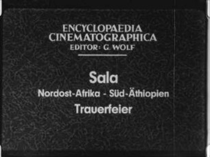 Sala (Nordost-Afrika, Süd-Äthiopien) - Trauerfeier