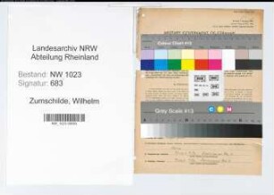 Entnazifizierung Wilhelm Zumschilde , geb. 31.10.1902 (Stadtoberinspektor)