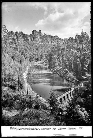 Sächsische Schweiz, Stausee Amselsee bei Kurort Rathen