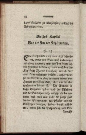 Viertes Kapitel. Von der Kur der Kopfwunden.