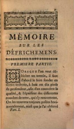 Mémoire sur les défrichemens