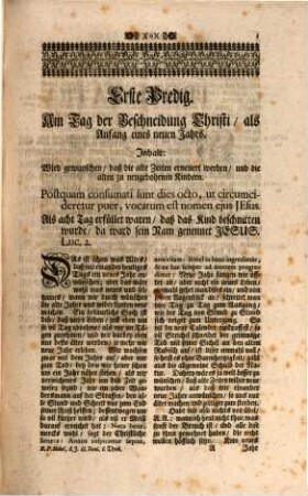Christliche Sitten-Lehre ... : in kurzen Predigen auf alle Sonn- und feyertäg ..., 1