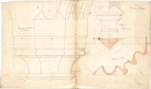 Leimbach, Karl; Palling; Pfarrkirche - Emporen - Profile (Schnitte)