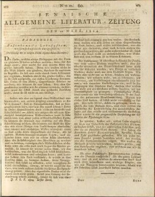 Num. 60. Den 10. März 1804
