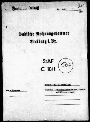 Schuldung (Sonderbestimmungen der Steuer- und Zollverwaltung)
