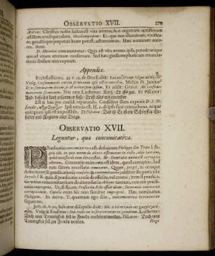 Observatio XVII. Leguntur, quæ concomitativæ.